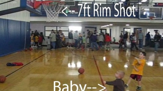 Baby Basketball Trick Shot Video