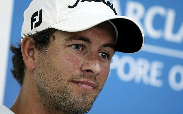 adam scott shirtless golfer