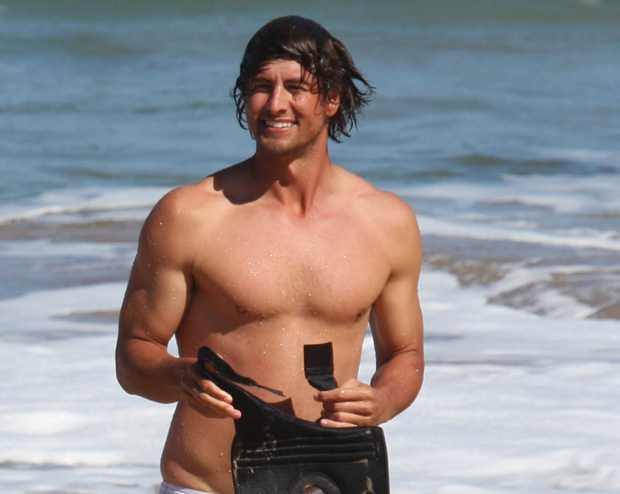 adam scott shirtless golfer