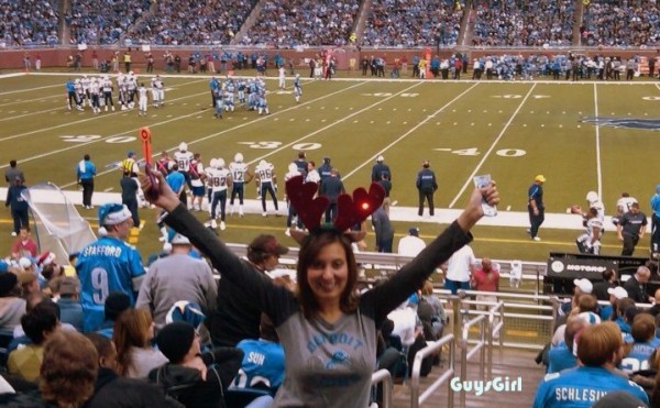 guysgirl female fan detroit lions