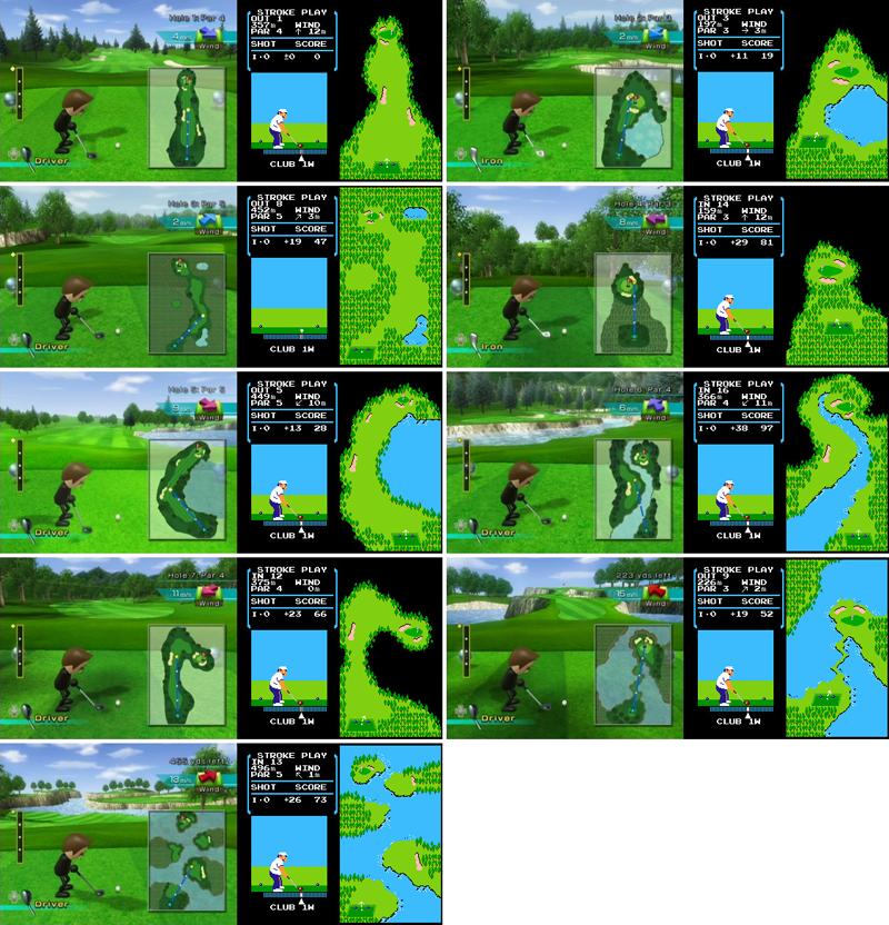 wii sports golf scorecard