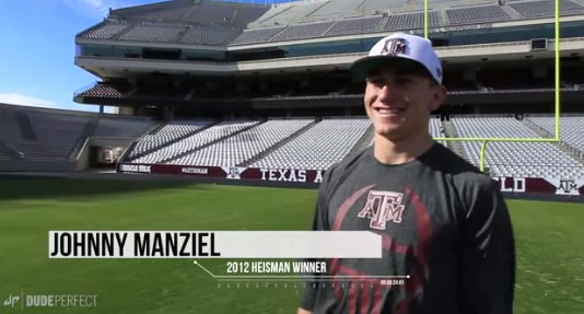 Johnny Football Shows Us How He Got His Nickname in New Dude Perfect Video