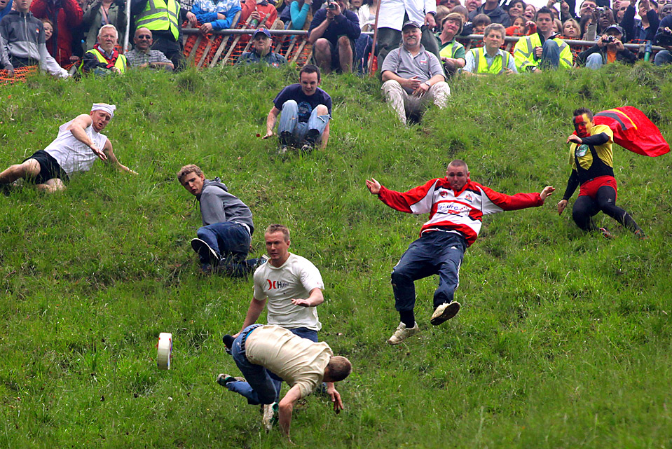 Cheese Rolling is the sport you never want to participate in but will gladly watch