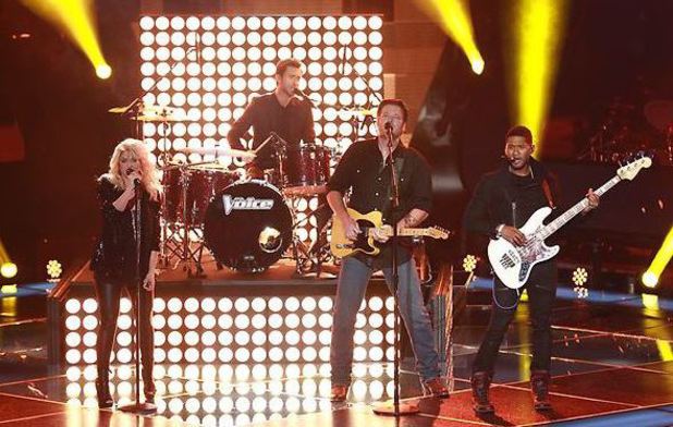 The Voice, Shakira, Usher, Adam Levine, Blake Shelton