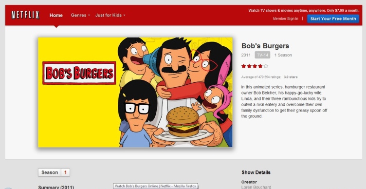 bobs burgers, tv, cartoon sitcoms