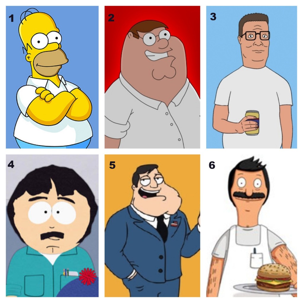 tv, cartoon, family guy, the simpsons, king of the hill, south park, american dad, bobs burgers