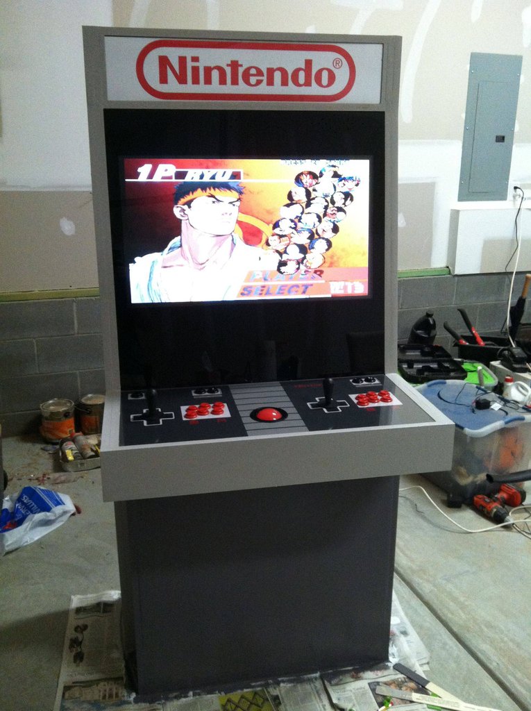 nintendo gaming cabinent arcade
