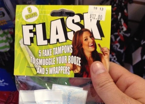 Hide Booze in Your Tampons?