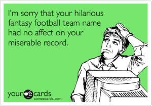 Hilarious fantasy football team name ideas