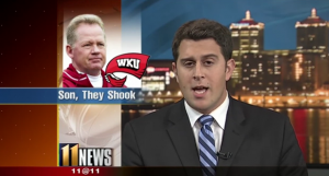 Louisville sports reporter uses 46 classic rap lyrics in a 5 minute segment