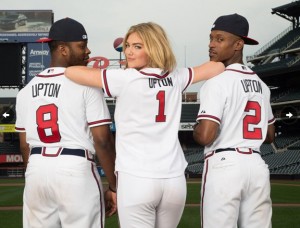 Kate Upton in a Braves uniform on the cover of SI