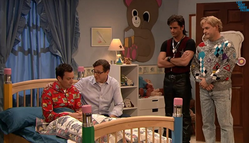 Full House guys reunite on Jimmy Fallon