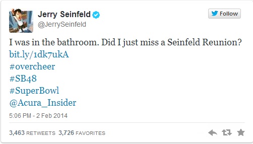 Seinfeld Tweet