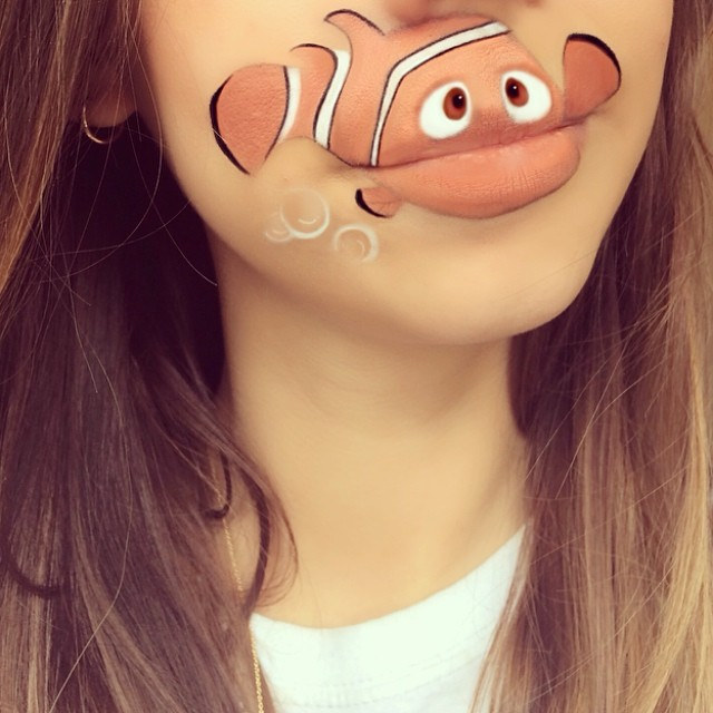 Makeup Artist Lipart with Cartoon Characters