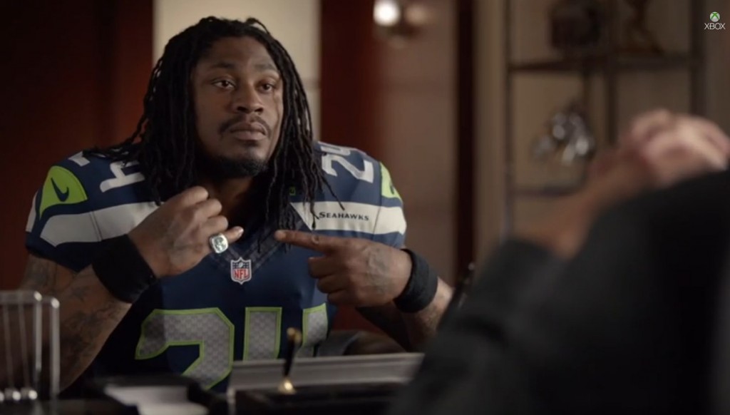 NFL Xbox Fantasy Football Marshawn Lynch Commercial