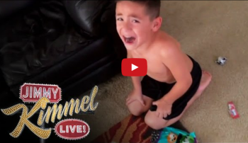 Jimmy Kimmel’s ‘I ate all of your Halloween candy’ prank