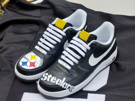 diy custom nfl sneakers steelers