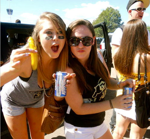 Ladies have a new way of sneaking booze into a sporting event