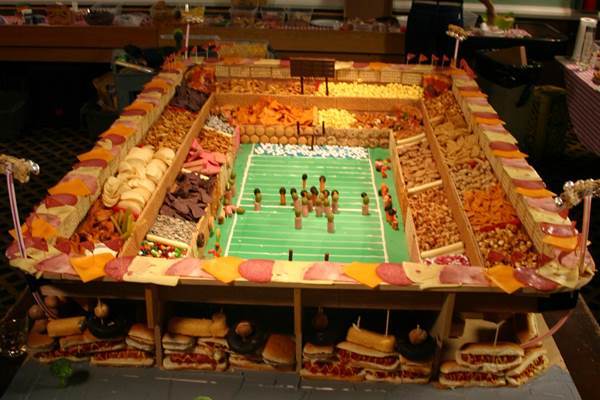 super bowl snack stadium recipe