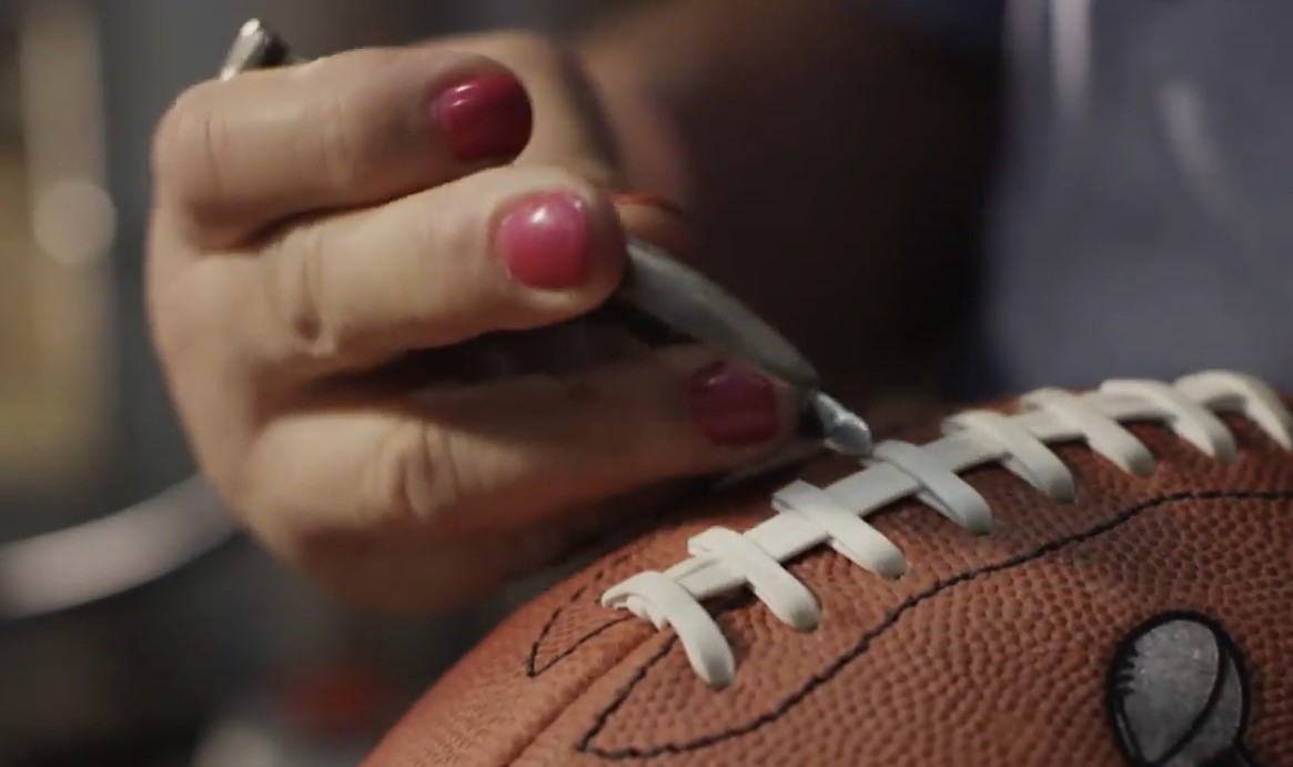 After 48 years, watch Jane create her last footballs for the Super Bowl