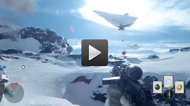 Watch over five minutes of Star Wars: Battlefront gameplay