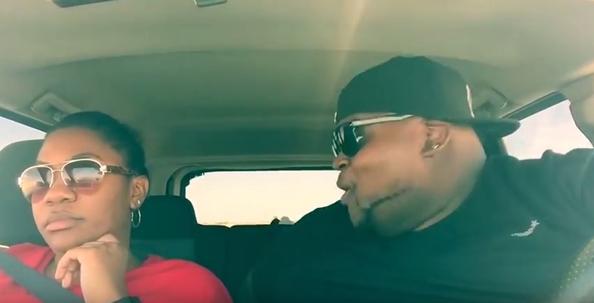 Guy annoys his sister by lip syncing on a 7-hour road trip