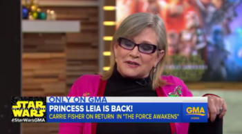 Carrie Fisher is in total DGAF mode on Good Morning America