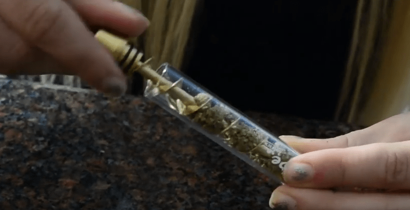Santa probably wanted to bring you this glass blunt
